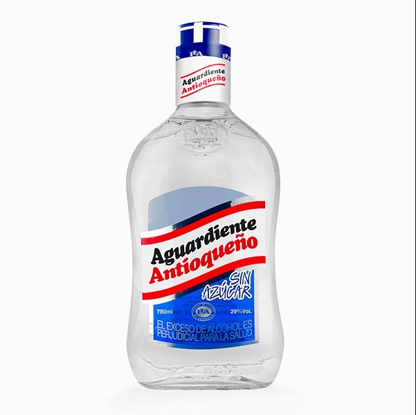 AGUARDIENTE ANTIOQUEÑO AZUL SIN AZÚCAR 750 ML